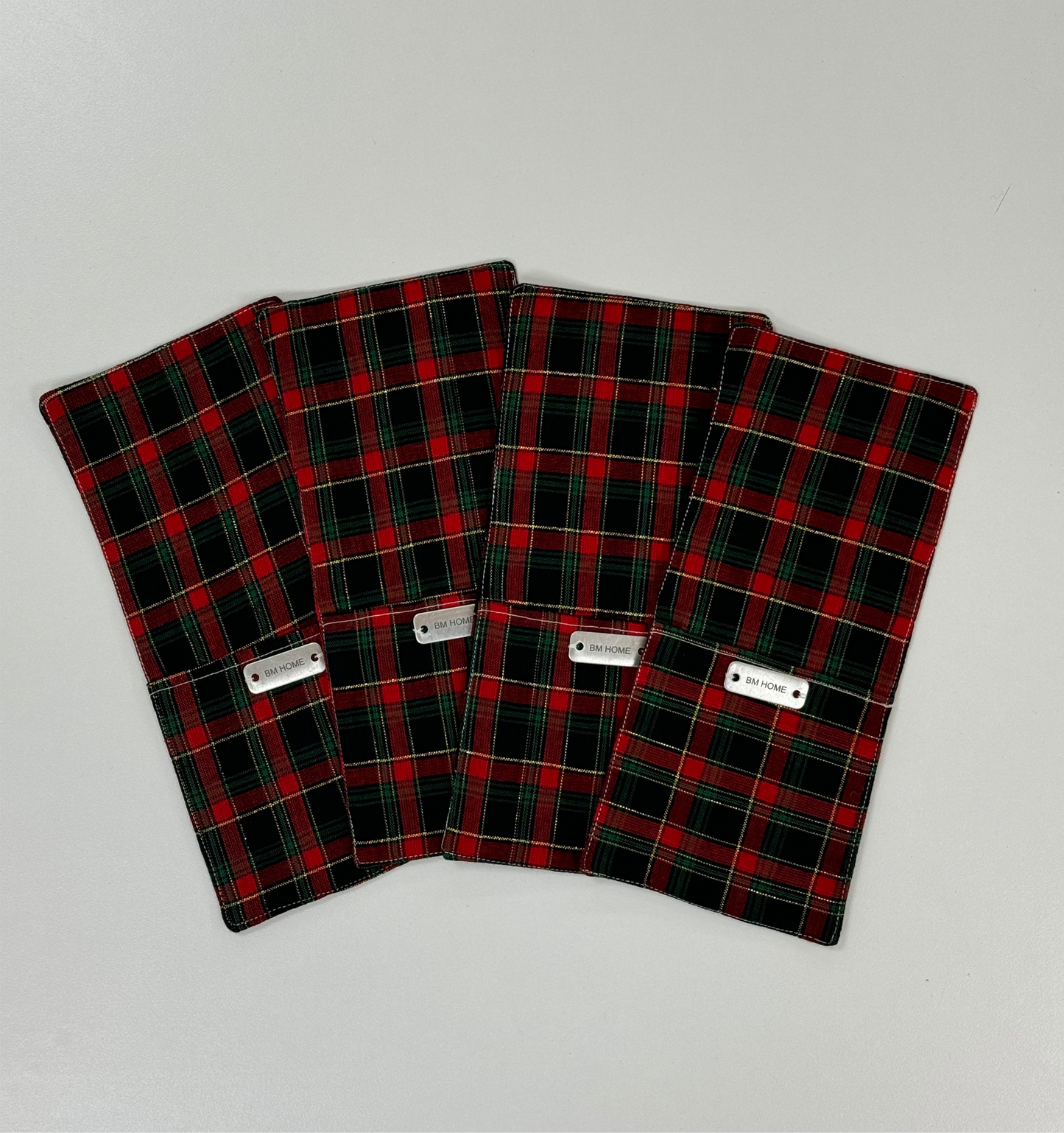 Silverware Pouches Christmas Plaid