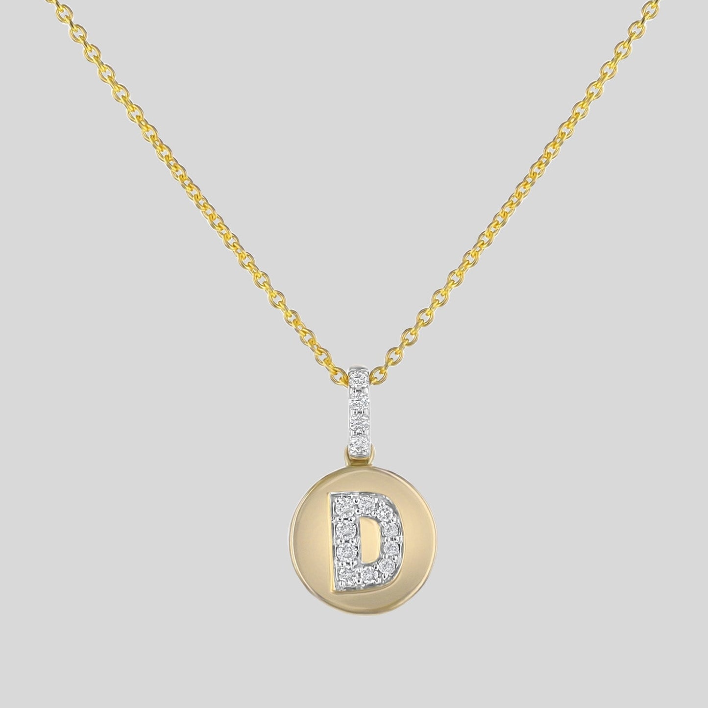 Diamond Initial Pendant Necklace