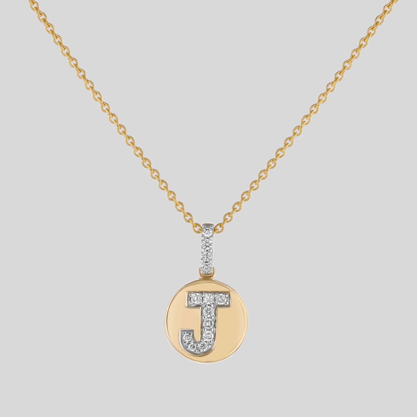 Diamond Initial Pendant without the 18k Gold Chain