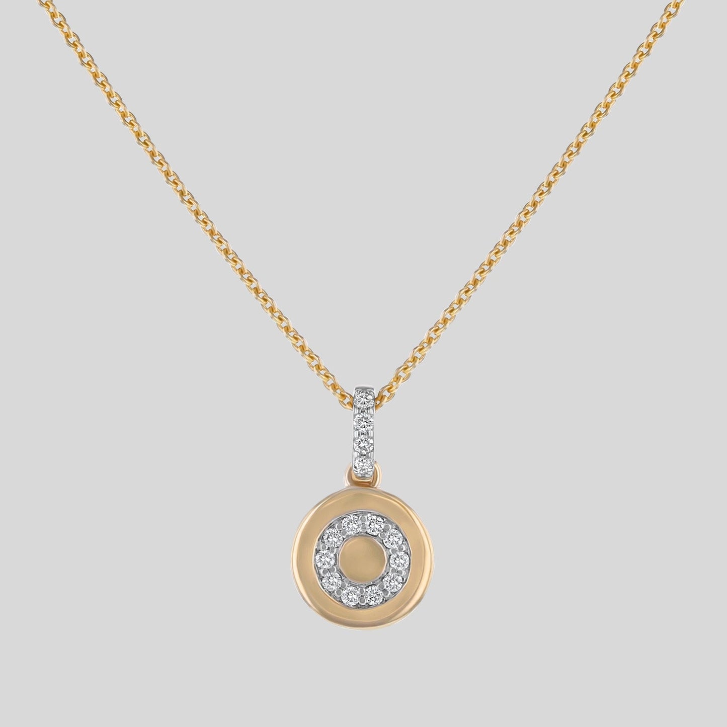 Diamond Initial Pendant without the 18k Gold Chain