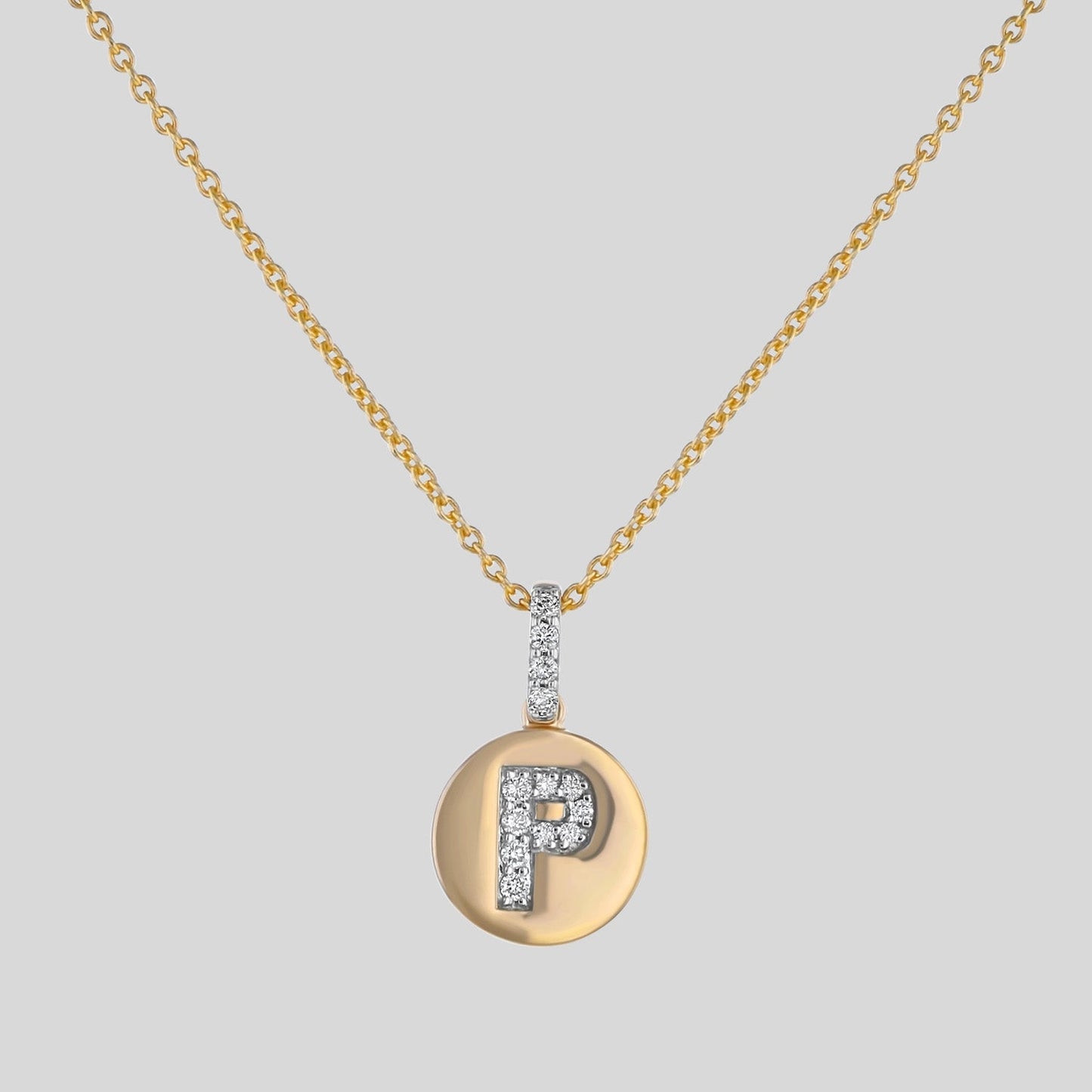 Diamond Initial Pendant without the 18k Gold Chain