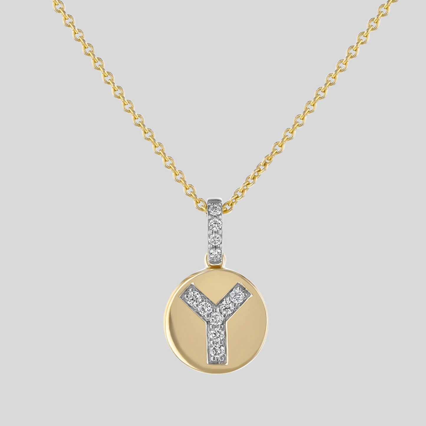 Diamond Initial Pendant Necklace